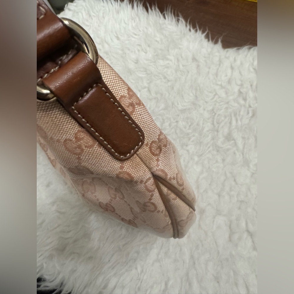 GUCCI PINK GG CRYSTAL CANVAS HOBO BAG - Picture 13 of 17